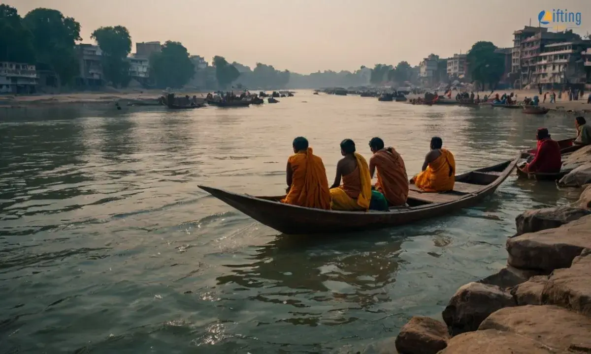 Ganga River Captions