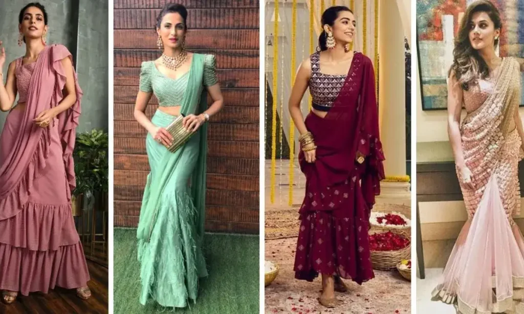 Modern Saree Captions for Instagram