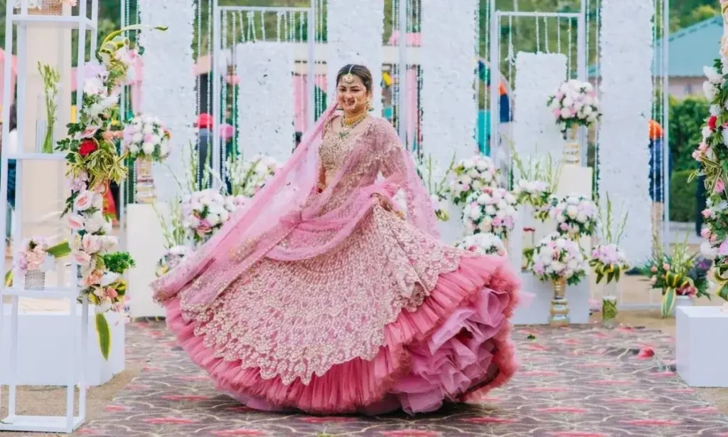 Pink Lehenga Captions For Instagram
