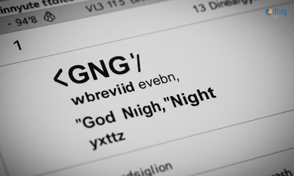 GNG Meaning in Text